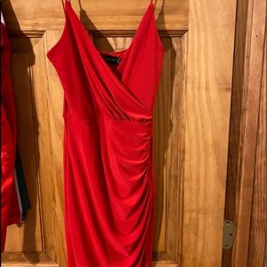 Red Bodycon dress.